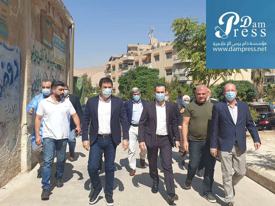 دام برس : دام برس | وزير الصحة يتفقّد سير حملة التطعيم الوطنية ضد فيروس كورونا في دمشق